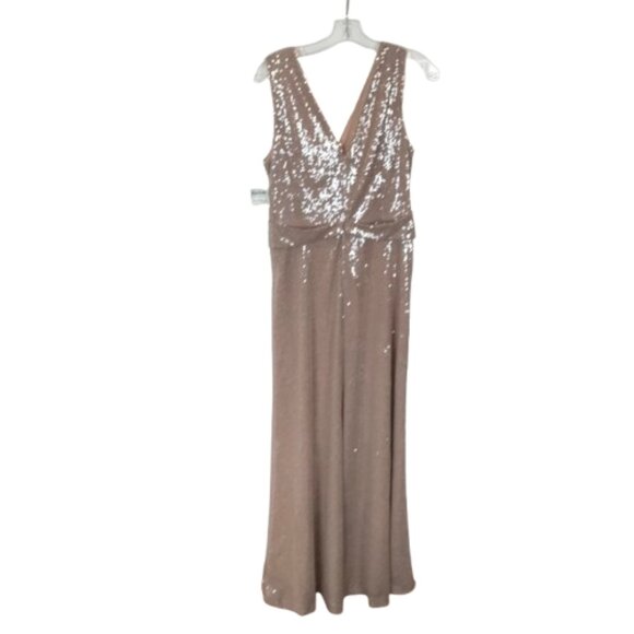 NWT Kay Unger Womens Size 12 Katrina Sequin Embellished High Low Gown Dress NEW - Picture 9 of 9